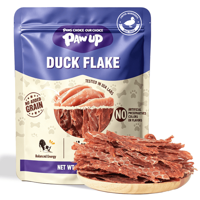 Duck Flakes Dog Treats, High-Protein Training Snacks for All Dogs, 7 oz - Pawup Hover Image