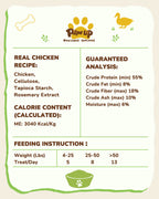 PAWUP Freeze Dried Chicken Cat Treats, High-Protein Cat Snacks, 50 Pack