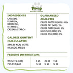 PAWUP Freeze Dried Dog Treats, Real Chicken with Pumpkin & Broccoli, High Protein Crunchy Training Snack for Small Medium Large Dogs, 3.6 oz Bag