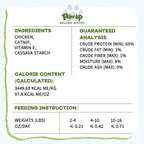 PAWUP Freeze Dried Cat Treats, Real Chicken with Cat Grass, High Protein Crunchy Snack for Kittens Adult Senior Cats, 3.6 oz Bag