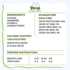 PAWUP Freeze Dried Dog Treats, Real Chicken with Cranberry, High Protein Crunchy Training Snack for Small Medium Large Dogs, 3.6 oz Bag