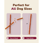 PAWUP Duck Jerky Dog Treats with Sweet Potato | High Protein Chewy Sticks, Grain-Free & Rawhide-Free Chews, Easy-to-Digest, 10.58 oz - Pawup