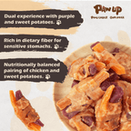 Chicken Wrapped Sweet Potato Dog Treats, High-Fiber Chews for Dogs, 10.6 oz - Pawup