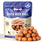 PAWUP Duck Natural Dog Treats, Popcorn-Inspired Crunchy Bites, Healthy Reward or Training Treat for Picky Eaters, Small Medium Large Dog, 2.5oz