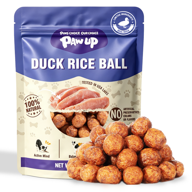 PAWUP Duck Natural Dog Treats, Popcorn-Inspired Crunchy Bites, Healthy Reward or Training Treat for Picky Eaters, Small Medium Large Dog, 2.5oz - Pawup Hover Image