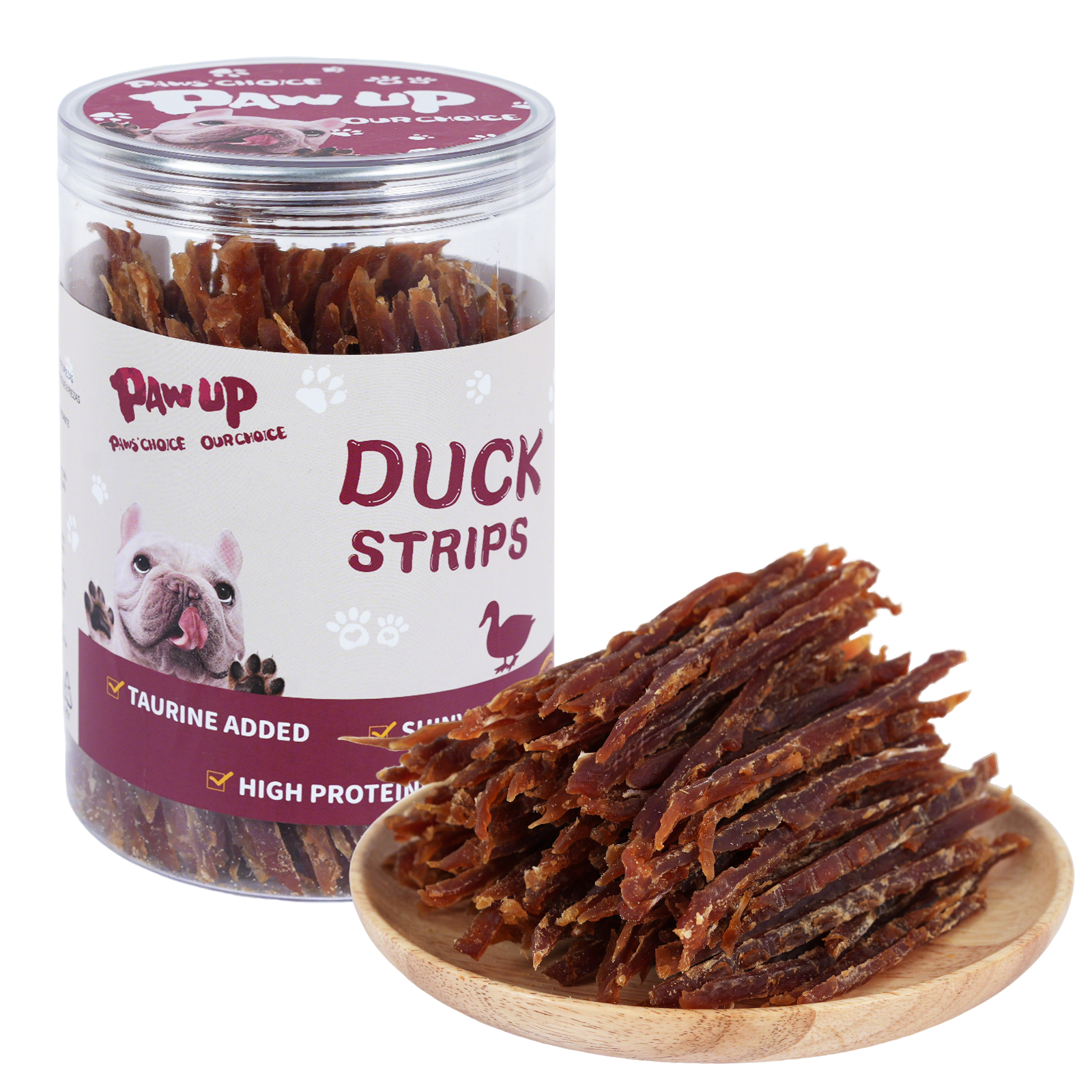 Duck Jerky Strips Dog Treats, Training Treats for Dogs w/Taurine, Low Fat, Natural Duck Jerky Cuts, 12.5 oz - Pawup