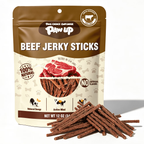 PAWUP Dog Treats Beef Sticks for Small Medium Large Dogs, Natural High Protein Dental Chews Training Treats, 12oz - Pawup