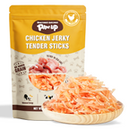 PAWUP Chicken Jerky Dog & Cat Treats, High Protein Treats for Small Medium Large Dogs & Cats, 10.6oz