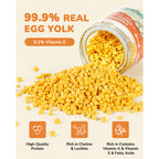 PAWUP Freeze Dried Cats & Dogs Treats, Egg Yolk, 4.2oz