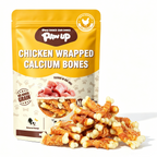 Chicken Wrapped Calcium Bone, Rawhide Free Dog Chews, Training Treats for Dogs, 10.4oz - Pawup