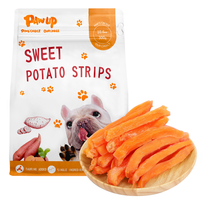 Sweet Potato Dog Treats, Low Fat, Single Ingredient Natural Chews for Dogs, 10.4oz - Pawup Hover Image