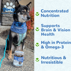 Freeze Dried Capelin for Dogs. Benifit for Skin & Coat Health, 3.5oz - Pawup