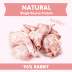 PAWUP Freeze Dried Dog Treats, Real Rabbit Bites, Single Protein Snack for Small, Medium & Large Dogs, 2.5 oz Bag - Pawup