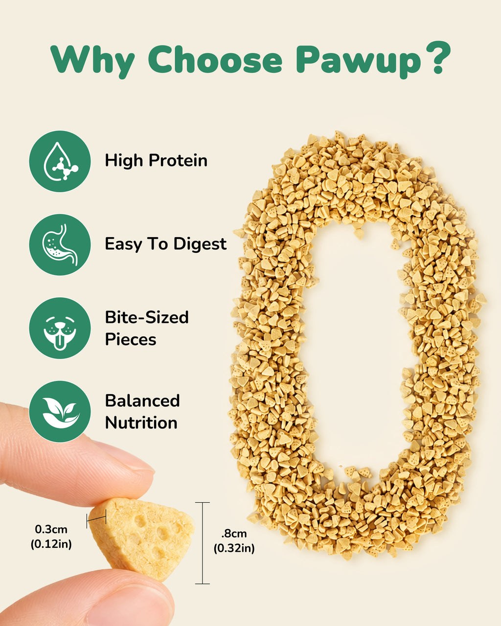 PAWUP Freeze-Dried Chicken Cat Food Topper, 6 oz