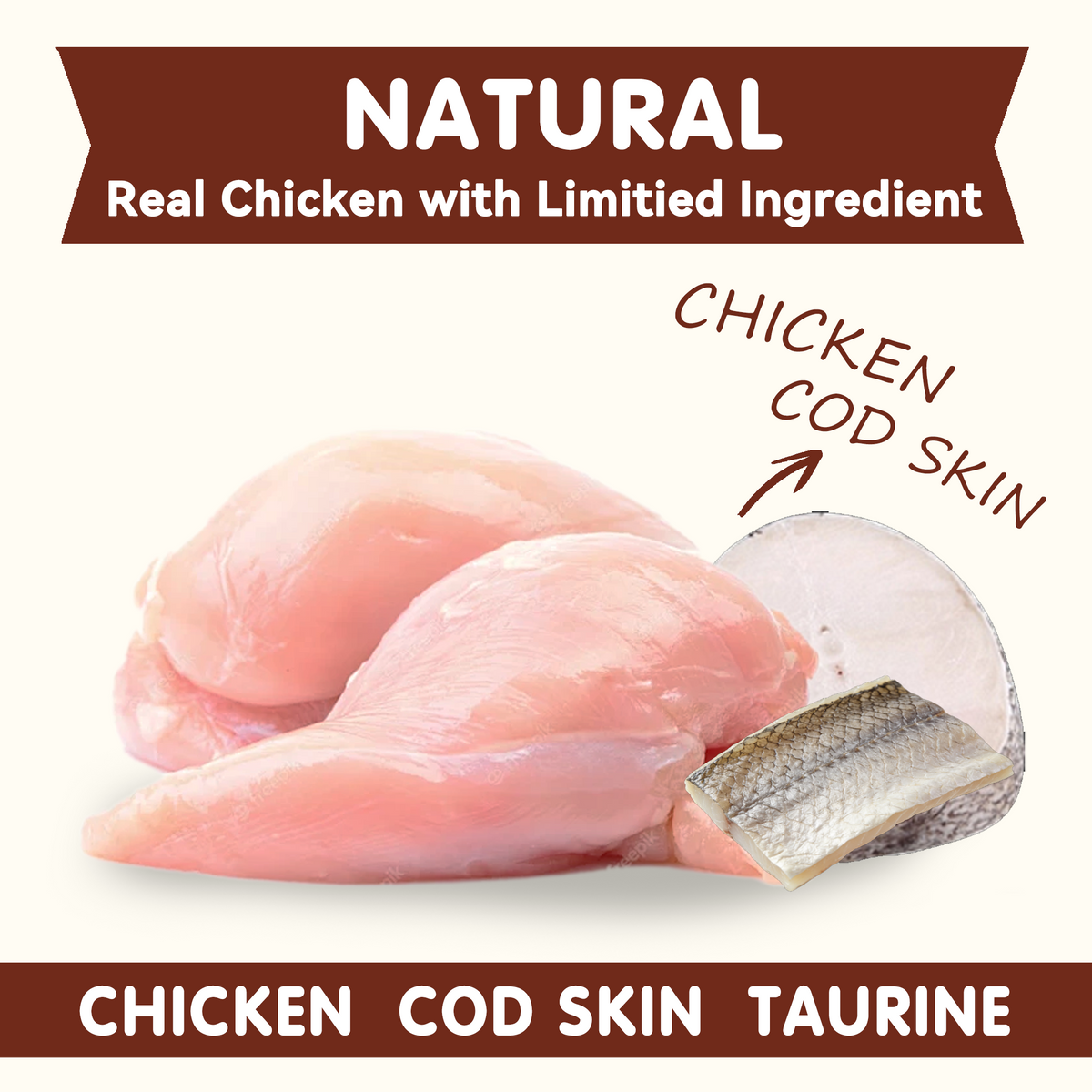 Chicken Wrapped Cod Skin Dog Treats, Rawhide-Free High-Protein Chews for Dogs, 11 oz - Pawup