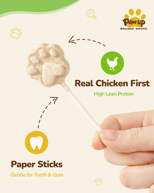 PAWUP Freeze Dried Chicken Cat Treats, High-Protein Cat Snacks, 50 Pack Main Image