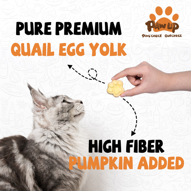 Freeze Dried Quail Egg Yolk Treats for Cats & Dogs, Coat & Urinary Health, 3.5 oz Main Image