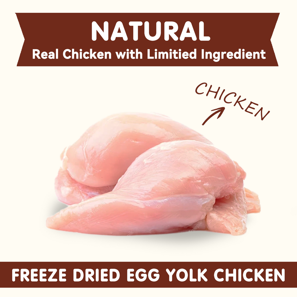 PAWUP Chicken Wrapped Egg Yolks Dog Treats, High Protein Dog Snacks for Small Medium Large Dogs, 10.6oz