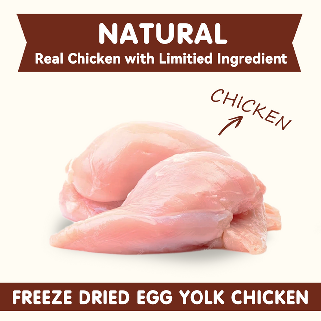 PAWUP Chicken Wrapped Egg Yolks Dog Treats, High Protein Dog Snacks for Small Medium Large Dogs, 10.6oz Main Image