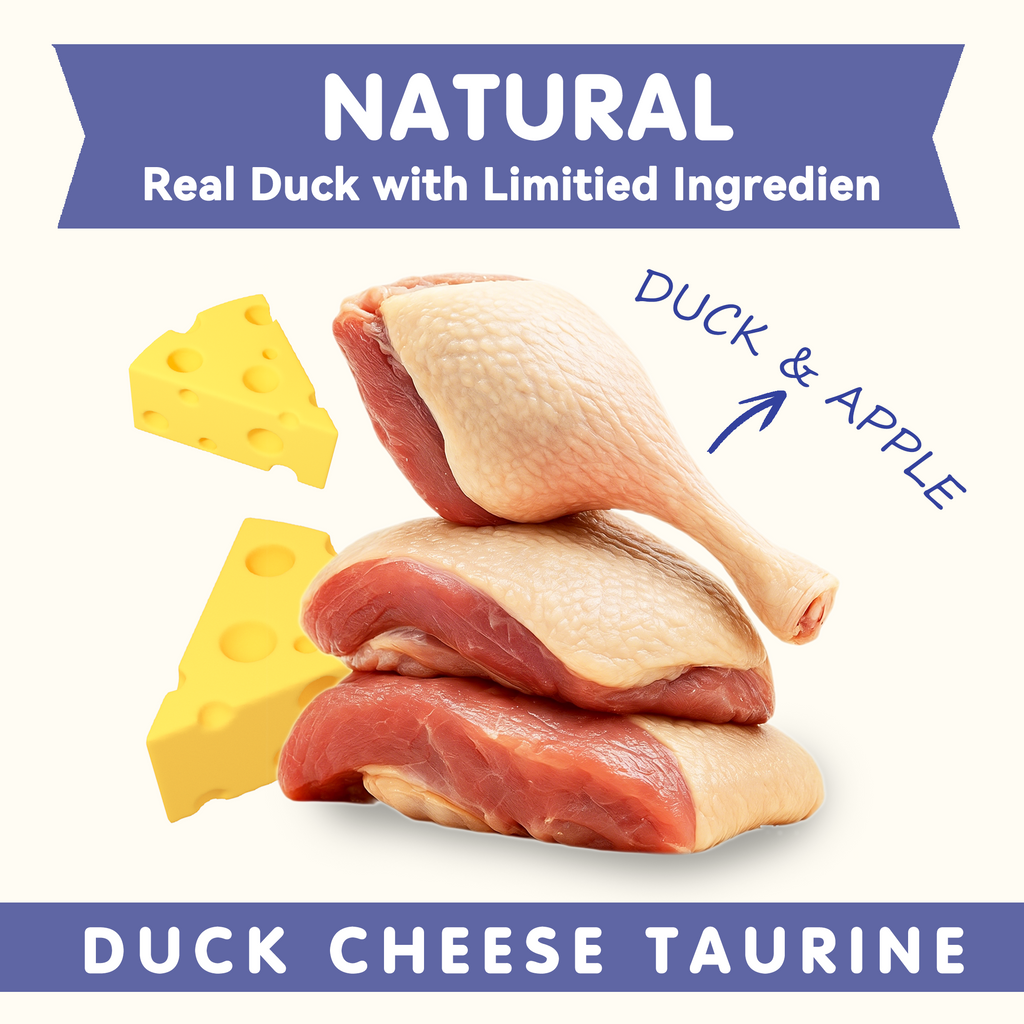 PAWUP Duck Sausage with Cheese Dog Treats, Natural Dog Snacks for Small Medium Large Dogs, Training Treats for Dogs, 10.6oz - Pawup