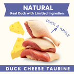 PAWUP Duck Sausage with Cheese Dog Treats, Natural Dog Snacks for Small Medium Large Dogs, Training Treats for Dogs, 10.6oz - Pawup