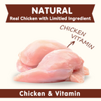 PAWUP Chicken Natural Dog Treats, Popcorn-Inspired Crunchy Bites, Healthy Reward or Training Treat for Small, Medium and Large Dog, 2.5oz