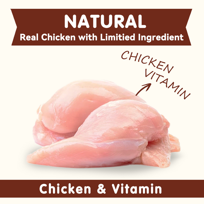 PAWUP Chicken Natural Dog Treats, Popcorn-Inspired Crunchy Bites, Healthy Reward or Training Treat for Small, Medium and Large Dog, 2.5oz Main Image