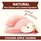 PAWUP Chicken Wrapped Apple Dog Treats, Chewy Dog Snack for Balanced Nutrition, Gluten & Grain Free Fruit Wraps for Dogs, 10.6 oz