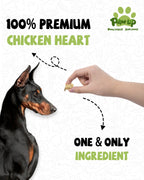 Freeze-Dried Chicken Heart Treats for Dogs, High-Protein Snacks, 3.2 oz - Pawup