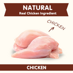 PAWUP Freeze Dried Cat Treats, Chicken Jerky, Single Ingredient Chewy Snack for Small, Medium & Large Cats, 1.5 oz Bag - Pawup