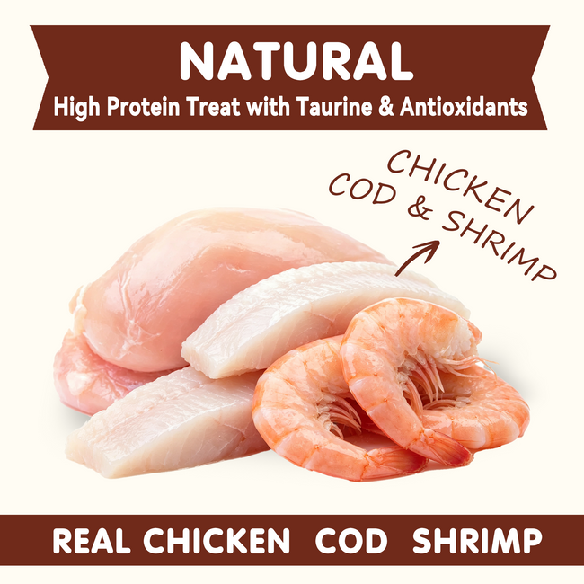 PAWUP Dog Treats Chicken Shrimp Jerky Rolls for Small, Medium & Large Dogs, 5.5 oz Bag Main Image