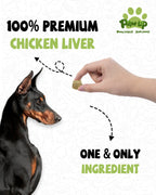 Freeze-Dried Chicken Liver Treats for Dogs, High-Protein Snacks, 4.6 oz - Pawup