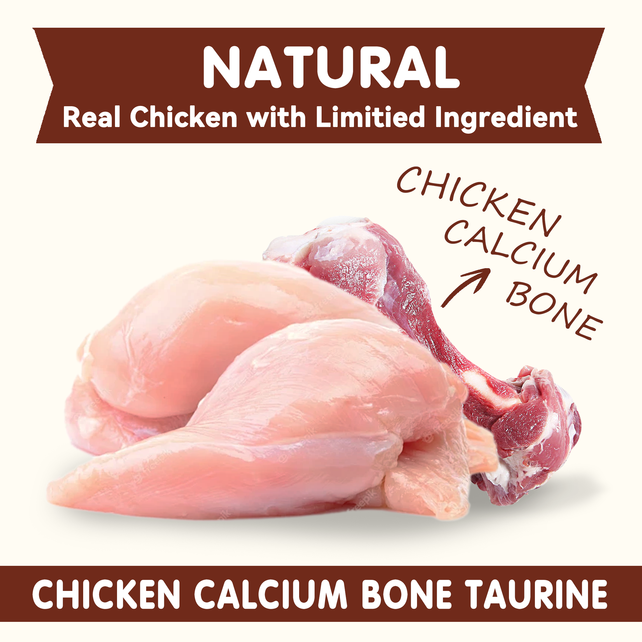 Chicken Wrapped Calcium Bone, Rawhide Free Dog Chews, Training Treats for Dogs, 10.4oz - Pawup