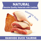 PAWUP Duck Wrapped Rawhide Donuts Dog Treats, Dog Bones Long Lasting for Small Medium Large Dogs, Training Treats for Dog Chewy, 10.6oz - Pawup