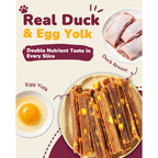Pawup Duck & Egg Yolk Slices, Soft Chewy Dog Jerky Treats, 12.5 oz