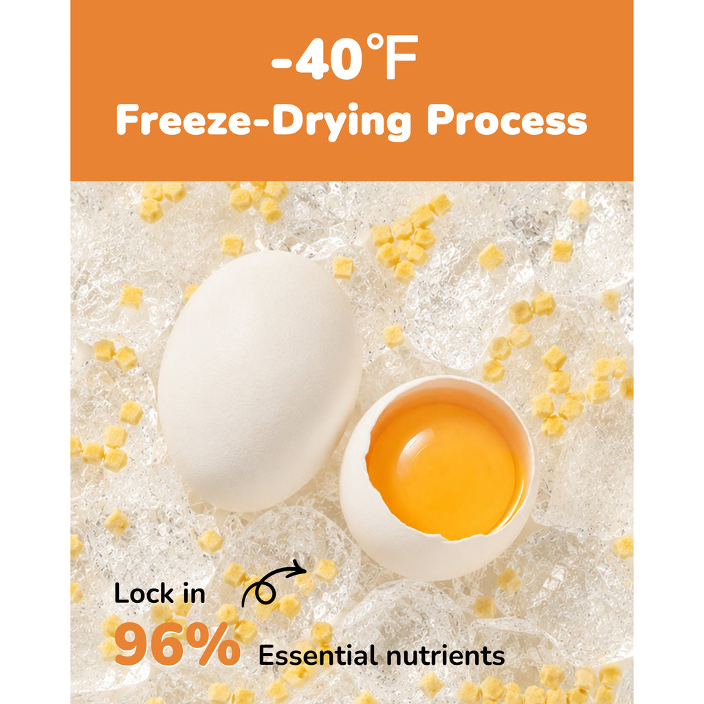 PAWUP Freeze Dried Cats & Dogs Treats, Egg Yolk, 7oz