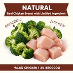 PAWUP Freeze Dried Chicken Dog Treats, 96.8% Real Chicken Meatballs, Grain-Free Training Treats for Dogs & Cats, 3.5 oz Bag - Pawup