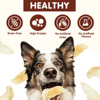 PAWUP Dog Treats Chicken Shrimp Jerky Rolls for Small, Medium & Large Dogs, 5.5 oz Bag