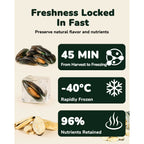 PAWUP Dog Treats, Freeze Dried Green-Lipped Mussels, Large Whole Mussels, 3.5 oz