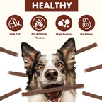 PAWUP Dog Treats Beef Sticks for Small Medium Large Dogs, Natural High Protein Dental Chews Training Treats, 12oz - Pawup