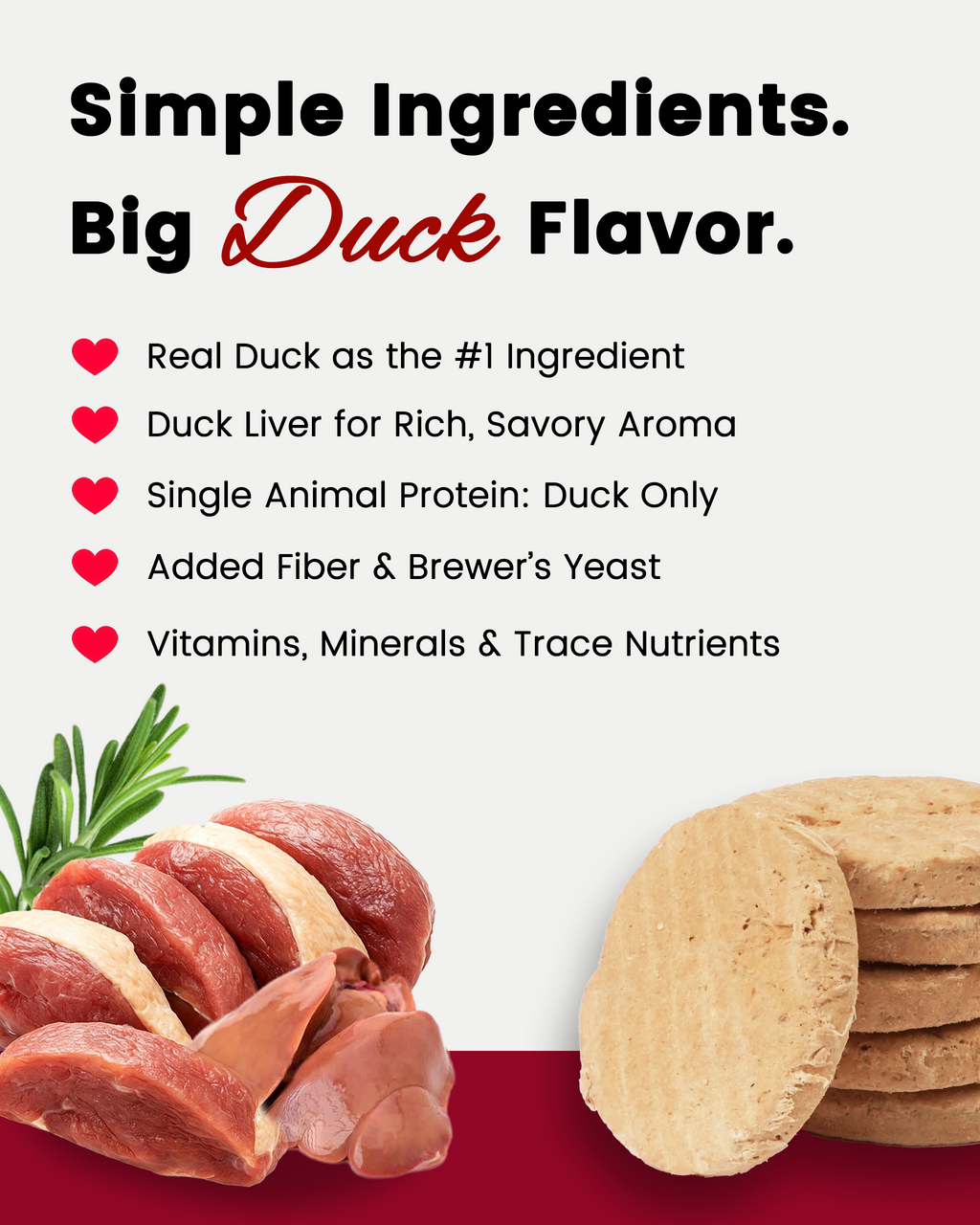 PAWUP Freeze Dried Duck Dog Treats & Food Topper, Single Animal Protein Limited Ingredient, High Protein Grain Free for Picky Eaters, No Artificial Flavors, Colors or Artificial Preservatives-14 oz - Pawup