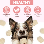 PAWUP Freeze Dried Dog Treats, Real Rabbit Bites, Single Protein Snack for Small, Medium & Large Dogs, 2.5 oz Bag - Pawup