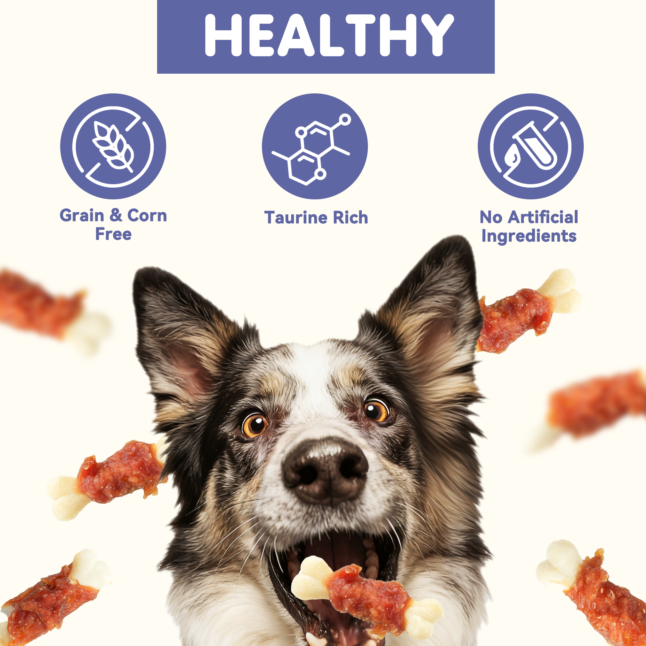 Duck Wrapped Calcium Bone Dog Treats, Rawhide-Free High-Protein Chews for Puppies & Small Dogs, 10.6 oz - Pawup