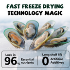 Freeze Dried Green Lipped Mussels for Dogs, Joint & Hip Health, 3.5 oz - Pawup