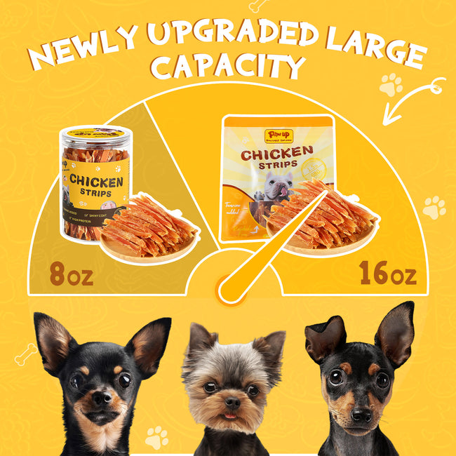 Chicken Jerky Strip Dog Treats, Rawhide-Free Training Snacks for Dogs, 24 oz Main Image