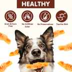 Chicken Wrapped Sweet Potato Dog Treats, Low Fat, Natural Sweet Potato Chews for Dogs, 10.4oz - Pawup