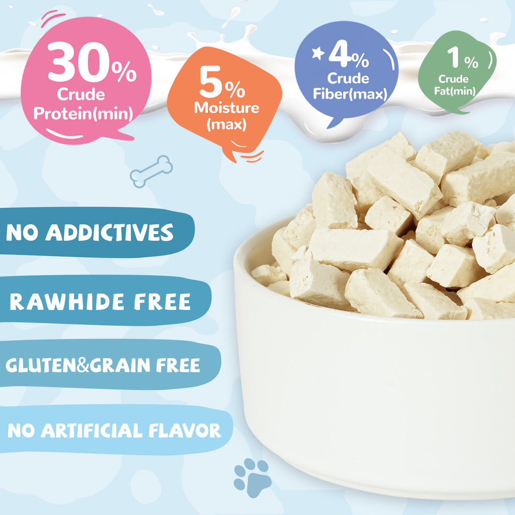 Freeze-Dried Lamb Yogurt Treats for Dogs, Gentle Support for Sensitive Stomachs, 2.8 oz - Pawup