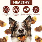 PAWUP Chicken Wrapped Apple Dog Treats, Chewy Dog Snack for Balanced Nutrition, Gluten & Grain Free Fruit Wraps for Dogs, 10.6 oz