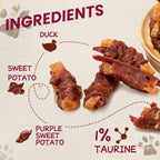 Duck Wrapped 2 Sweet Potatoes Dog Treats, 12.5 oz - Pawup