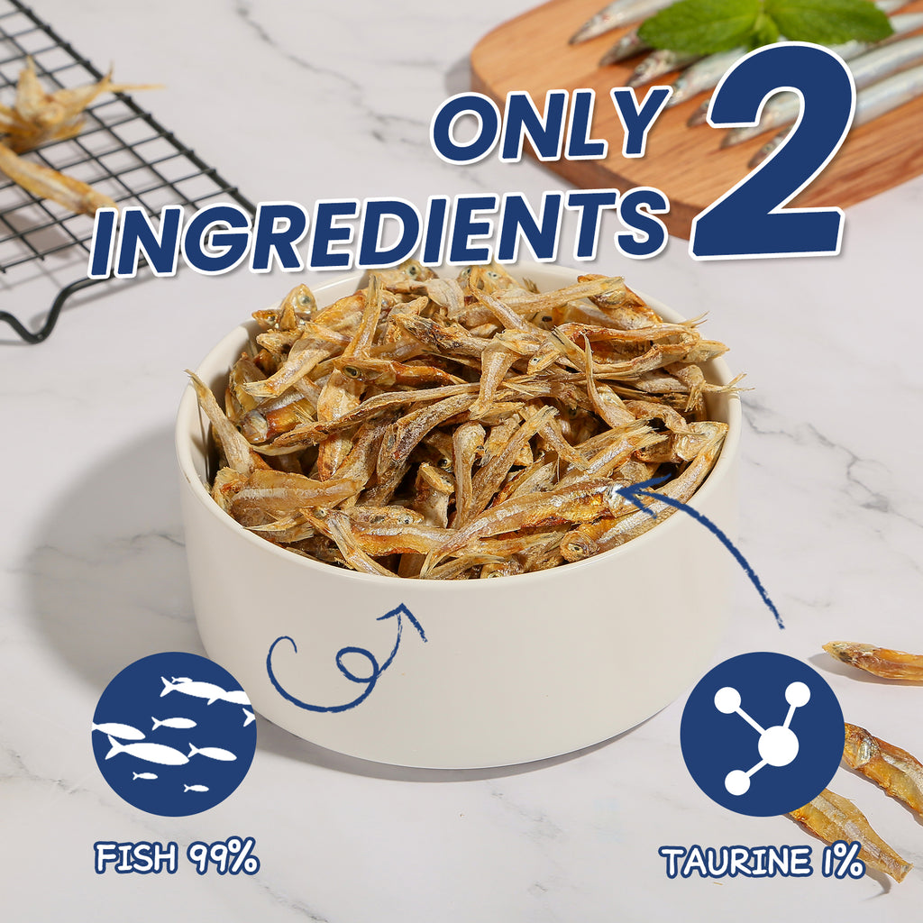 Whole Fish Chews Dog Treats, Protein and Omega-3, 8 oz - Pawup